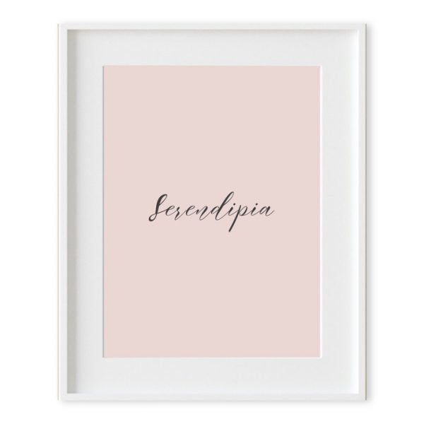 Cuadro Frase "Serendipia"