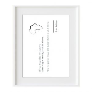 Cuadro Frase África