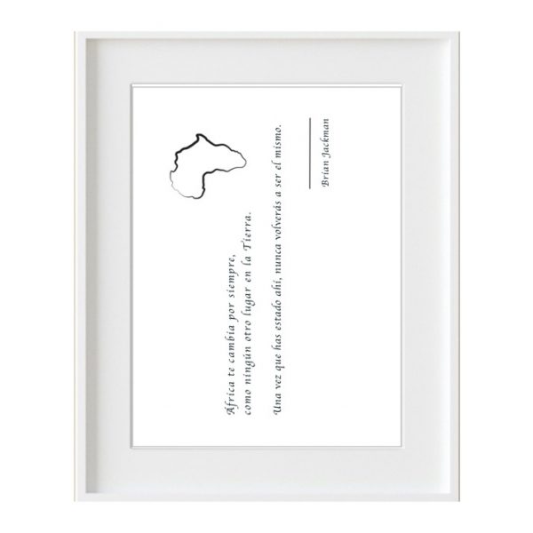 Cuadro Frase África