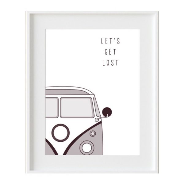 Cuadro Frase "Let's get lost"