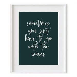 Cuadro Frase Sometimes