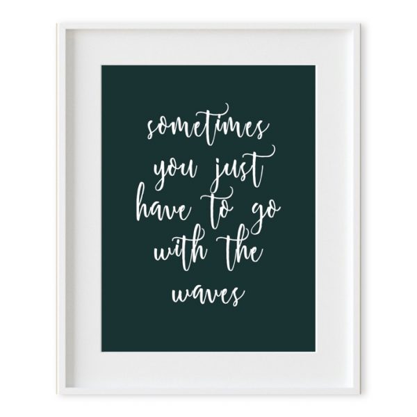 Cuadro Frase Sometimes