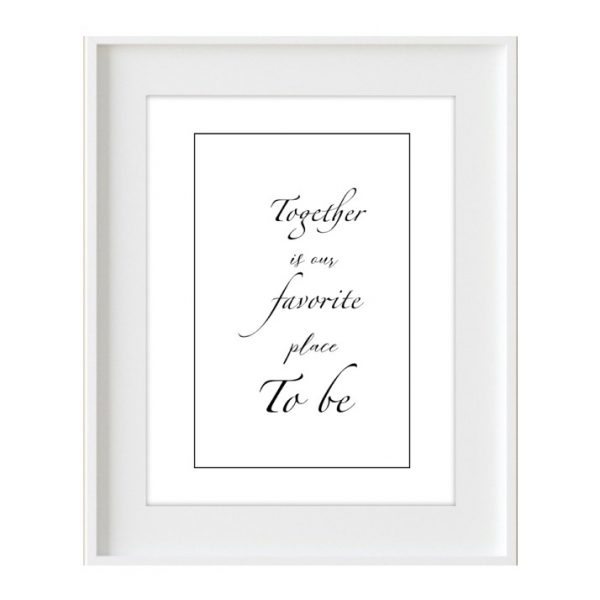 Cuadro Frase "Together"