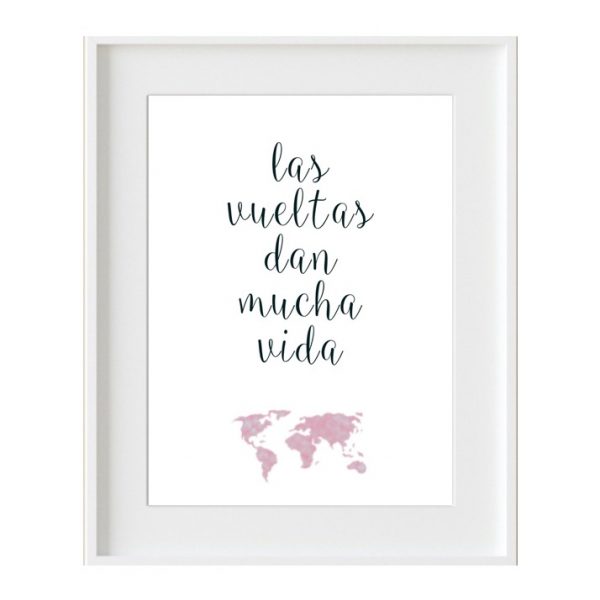 Cuadro frase "Las vueltas de la vida"